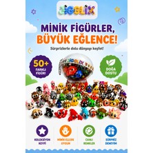Jigglix Sürpriz Küre Oyuncak Seti - 12'li Hayvan Figürleri Eğitici ve Koleksiyonluk Mini Figürler