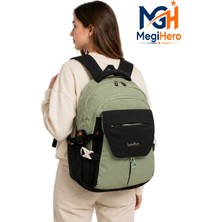MegiHero Günlük Sırt Çantası Unisex Çok Bölmeli Okul Çantası 2601