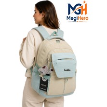 MegiHero Günlük Sırt Çantası Unisex Çok Bölmeli Okul Çantası 2601