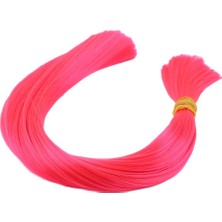 TeknoKapsül Neon Pembe Renkli Sentetik Boğum Saç - 1kg