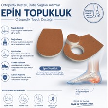 Ortopedik Epin Topukluk – Topuk Dikeni ve Plantar Fasiit Için Destekleyici Topuk Pedi (1 Çift)