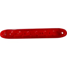 TeknoKapsül Kırmızı Parmak LED Dorse Lamba 6 Ledli 13.5 cm 12-24V