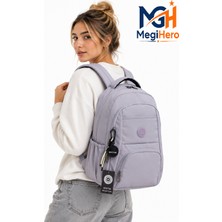 Megihero Çok Bölmeli Unisex Sırt Çantası Suya Dayanıklı Güblik Okul Çantası 2000