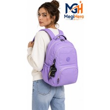 Megihero Çok Bölmeli Unisex Sırt Çantası Suya Dayanıklı Güblik Okul Çantası 2000