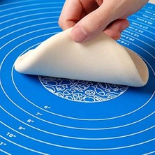 40 * 50 cm Silikon Ölçekli Kullanımı Kolay Hamur Açma Matı Ekmek Mantı Makarna Hamuru Yoğurma Matı