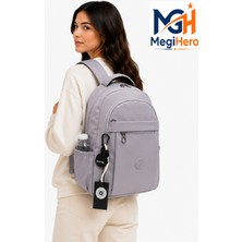 MegiHero Günlük Okul Sırt Çantası Suya Dayanıklı Unisex Okul Çantası 2300 Lavanta