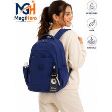 MegiHero Suya Dayanıklı Kumaş 1650 Günlük Sırt Çantası Unisex Okul Çantası