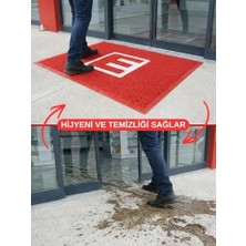 Eczane Önü Paspası E Logo Giriş Işyeri Eczane Mağaza Girişi Kapı Önü Kıvırcık Hijyen Halısı 60X80 cm