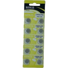 TeknoKapsül Komax Ag9 LR936/LR45/394 Alkalin 10'lu Düğme Pil