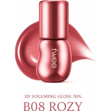 Fwee 3D Voluming Gloss 70% B08 Rozy Dudak Parlatıcısı 5.3g