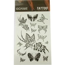 Ototechparca Kelebek Tattoo Dövme Sticker