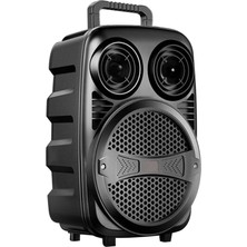 Ototechparca Bluetooth Taşınabilir Karaoke Hoparlör 6.5 Inç Mikrofonlu Rgb Işıklı USB Tf Kart Destekli