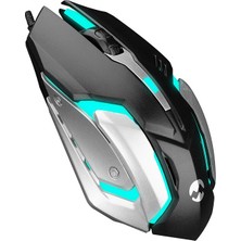 TeknoKapsül USB Kablolu - Oyuncu Mouse - Fare Rgb Işıklı 3D - 1200DPI Mouse 1.5mt Kablo (5643)