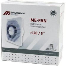 TeknoKapsül MUTLUSAN-001 211 000 120 00 00 Me-Fan 120/5" Banyo Tuvalet Havalandırma Aspiratörü 15W 1900RPM 120M3/H (5643)