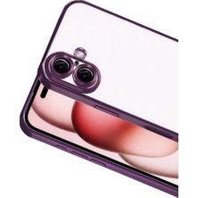 Magicool Iphone 17 Razer Lensli Silikon - Açık Mor