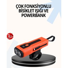 Ototechparca Powerbank Özellikli Bisiklet Işığı Dijital Göstergeli LED