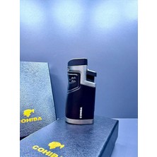 Cohiba 4 Torch Pürmüz Alevli Puro Delicili Rüzgara Dayanıklı Profesyonel Çakmak