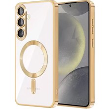 TKÇ Mey Ithalat®  Samsung Galaxy S25 Fe Kross Magneticsafe Kapak - Gold