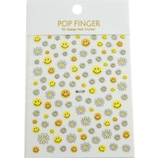 Ototechparca Papatya Emoji Tattoo Dövme Sticker