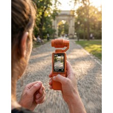 4K Ultra Hd Gimbal Kamera Sabitleyici ve 180 Derece Hareketli Lensli Vlog Kamera