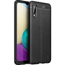Magicool Newface Samsung Galaxy A02 Kılıf Auto Focus Kapak - Siyah