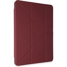 Ototechparca   Huawei Matepad Air 11.5 Kılıf Kalemlikli Mars Tablet Kılıfı - Mürdüm