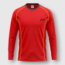 Gravo Aero Unisex Tırmanış ve Dağcılık Uzun Kollu Tişört - Outdoor, Trekking, Spor, Hızlı Kuruyan