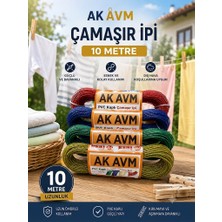 Ak Avm E Pvc Kaplı Çamaşır Ipi Dayanıklı Esnek Dış Mekan Ev Tipi Çamaşır Asma Ipi