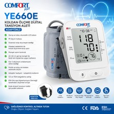 MEDEVRELF Comfort Plus YE660E Adaptörlü Koldan Ölçme Dijital Tansiyon Aleti