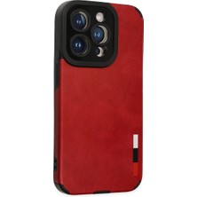 Magicool Iphone 14 Pro Kılıf Loop Deri Silikon - Kırmızı
