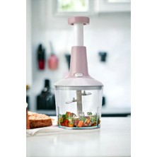 Empressco El Rondosu , Bas Kes Pratik El Robotu 1000ML Yeni Nesil Doğrayıcı, 5 Bıçaklı Manuel Doğrayıcı