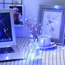 TeknoKapsül Peri LED Işık 5 Metre Beyaz Dekor Lambası 50 Ledli