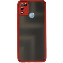 Magicool Infinix Hot 10 Play Kılıf Montreal Silikon Kapak - Kırmızı