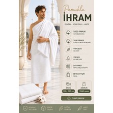 Luna Sacra %100 Pamuk 110X220 cm 1300 Gram Yetişkin Hac Umre Ihramı