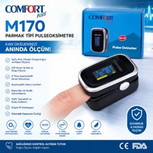 MEDEVRELF Comfort Plus M170 Parmak Tipi Oksimetre Cihazı