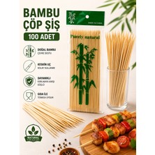 Ak Avm Bambu Çöp Şiş 20 cm Mangal Barbekü Meyve Sunum Ahşap Çöp Şiş 3 mm