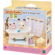 TeknoKapsül 5739 Sylvanian Families Banyo ve Duş Seti (Figürler Dahil Değildir) +3 Yaş