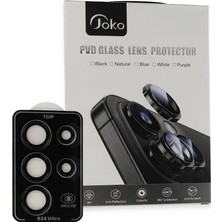 Magicool Joko Samsung Galaxy S23 Ultra Pvd Metal Kamera Lens - Siyah