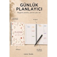 Liamir Studio Günlük Planlayıcı | Ajanda | Laminasyonlu Karton Kapak | A5 Boyut
