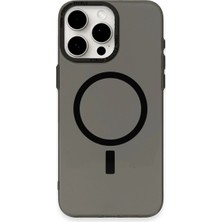 TKÇ Newface Apple Iphone 15 Pro Max Kılıf Anka Pc Magneticsafe Sert Metal Kapak - Siyah