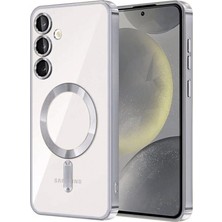 TKÇ Samsung Galaxy S24 Kılıf Kross Magneticsafe Kapak - Gümüş