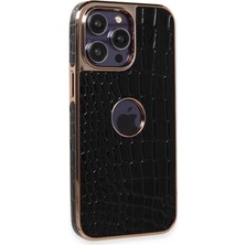 TKÇ Newface Apple Iphone 14 Pro Max Kılıf Snake Kapak - Siyah