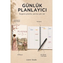 Liamir Studio Günlük Planlayıcı | Ajanda | Laminasyonlu Karton Kapak | A5 Boyut