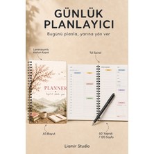 Liamir Studio Günlük Planlayıcı | Ajanda | Laminasyonlu Karton Kapak | A5 Boyut