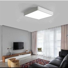 Empressco Beyaz Ledli Sıva Üstü LED Panel Kare Tavan Armatürü 6500K Beyaz Işık 21X21 cm