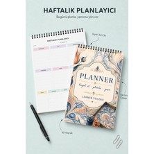 Liamir Studio Haftalık Planlayıcı | Ajanda | Laminasyonlu Karton Kapak | A5 Boyut