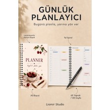 Liamir Studio Günlük Planlayıcı | Ajanda | Laminasyonlu Karton Kapak | A5 Boyut