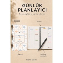Liamir Studio Günlük Planlayıcı | Ajanda | Laminasyonlu Karton Kapak | A5 Boyut