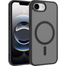 Nihcase iPhone 16E Kılıf Mat Babet Manyetik Araç Tutucu Kapak