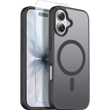 Nihcase iPhone 17 Kılıf Babet Translucent Mat Msafe Şarj Özellikli Kapak + Ekran Koruyucu
